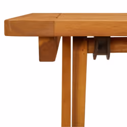 vidaXL Solid Acacia Wood Folding Garden Table 60 cm Wooden Dining Side Table - Additional view 5