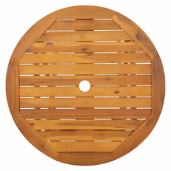vidaXL Solid Acacia Wood Folding Garden Table 70 cm Wooden Dining Side Table - Additional view 4