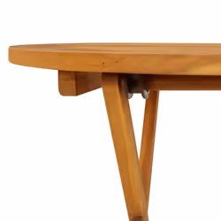 vidaXL Solid Acacia Wood Folding Garden Table 70 cm Wooden Dining Side Table - Additional view 5