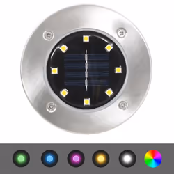 vidaXL 8x Solar Ground Lights LED Lights RGB Colour Garden Outdoor Floor Light - Additional view 6