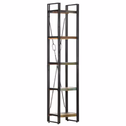 vidaXL 5-Tier Bookcase 40x30x180 cm Solid Reclaimed Wood Book Rack Bookshelf
