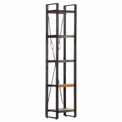 vidaXL 5-Tier Bookcase 40x30x180 cm Solid Reclaimed Wood Book Rack Bookshelf - Additional view 4