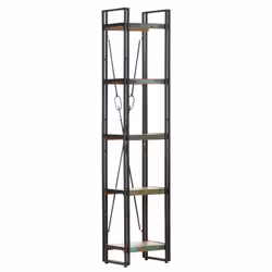 vidaXL 5-Tier Bookcase 40x30x180 cm Solid Reclaimed Wood Book Rack Bookshelf - Additional view 5