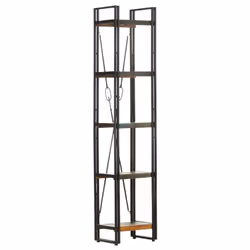 vidaXL 5-Tier Bookcase 40x30x180 cm Solid Reclaimed Wood Book Rack Bookshelf - Additional view 6