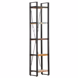 vidaXL 5-Tier Bookcase 40x30x180 cm Solid Reclaimed Wood Book Rack Bookshelf - Additional view 7
