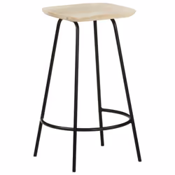 vidaXL 4x Solid Mango Wood Bar Stools Kitchen Stool Armchairs Garden Chairs - Additional view 9