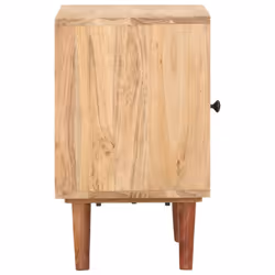 vidaXL Solid Acacia Wood Bedside Cabinet Bed Stand Wooden Side Furniture Home
