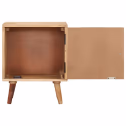 vidaXL Solid Acacia Wood Bedside Cabinet Bed Stand Wooden Side Furniture Home - Additional view 6