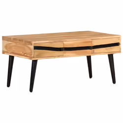 vidaXL Solid Acacia Wood Coffee Table Wooden Couch Side Centre Desk Furniture - Additional view 10