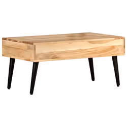 vidaXL Solid Acacia Wood Coffee Table Wooden Couch Side Centre Desk Furniture