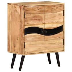 vidaXL Solid Acacia Wood Sideboard Storage Wooden Home Organiser Side Cabinet