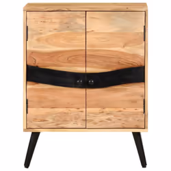 vidaXL Solid Acacia Wood Sideboard Storage Wooden Home Organiser Side Cabinet
