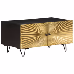 vidaXL Solid Mango Wood Coffee Table 90x50x45 cm Furniture Stand Couch Cabinet
