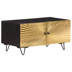 vidaXL Solid Mango Wood Coffee Table 90x50x45 cm Furniture Stand Couch Cabinet