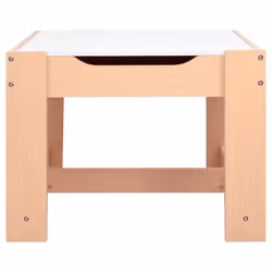vidaXL Children's Table with 3 Chairs White MDF Kids Baby Furnitures Sets - Additional view 5