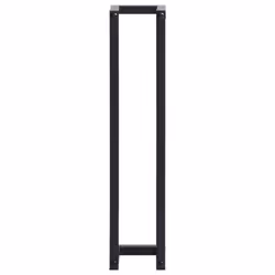 vidaXL Towel Rack Black Iron Wall Mounted Shelf Holder Bathroom Storage Rack