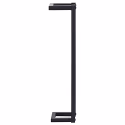 vidaXL Towel Rack Black Iron Wall Mounted Shelf Holder Bathroom Storage Rack - Additional view 4