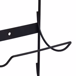 vidaXL Wall Mounted Wine Rack for 5 Bottles Black Iron Wall Mounted Cabinet - Additional view 5