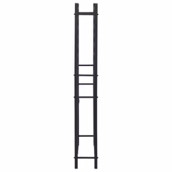 vidaXL Wine Rack for 96 Bottles Black Iron Storage Cabinet Holder Shelf Indoor