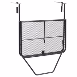 vidaXL Balcony Table Black Steel Folding Hanging Side Storage Rack Outdoor - Additional view 5
