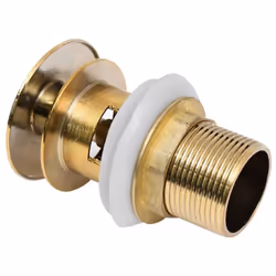 vidaXL Push Drain with Overflow Function Gold Wash Basin Tap Pop-up Valve