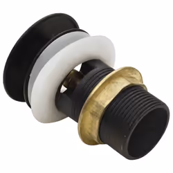 vidaXL Push Drain with Overflow Function Grey Wash Basin Tap Pop-up Valve - Additional view 6