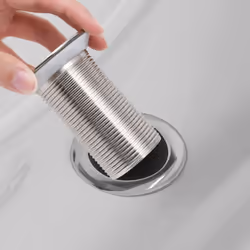 vidaXL Push Drain without Overflow Function Chrome Wash Basin Tap Pop-up Valve