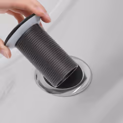 vidaXL Push Drain without Overflow Function Grey Wash Basin Tap Pop-up Valve