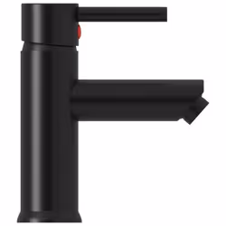 vidaXL Bathroom Basin Faucet Black Sink Bath Washbasin Tap Plumping Fixture