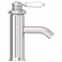 vidaXL Bathroom Basin Faucet Chromed Finish Sink Bath Washbasin Tap Mixer