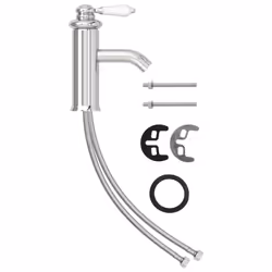 vidaXL Bathroom Basin Faucet Chromed Finish Sink Bath Washbasin Tap Mixer