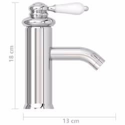 vidaXL Bathroom Basin Faucet Chromed Finish Sink Bath Washbasin Tap Mixer - Additional view 4
