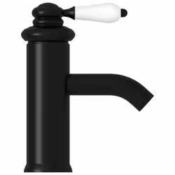 vidaXL Bathroom Basin Faucet Black Sink Bath Washbasin Tap Plumping Fixture