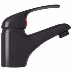 vidaXL Basin Mixer Tap Black Bathroom Sink Faucet Plumbing Fixture Water Hose