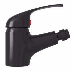 vidaXL Bathroom Bidet Mixer Tap Black Kitchen Deck Mounted Faucet Fixture