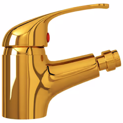 vidaXL Bathroom Bidet Mixer Tap Gold Basin Kitchen Mounted Faucet Fixture