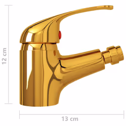 vidaXL Bathroom Bidet Mixer Tap Gold Basin Kitchen Mounted Faucet Fixture - Additional view 4