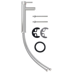 vidaXL Bathroom Mixer Tap 12x30 cm Basin Faucet Plumbing Fixture Multi Colors - silver