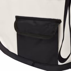 vidaXL Foldable Dog Playpen with Carrying Bag Black 90x90x58 cm Pet Run Cage - Additional view 5