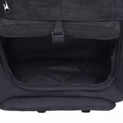 vidaXL Foldable Multipurpose Pet Trolley Black Cat Dog Crate Carrier Stroller