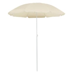 vidaXL Garden Parasol with Steel Pole Sunshade Outdoor Umbrella Canopy Sand
