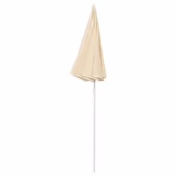 vidaXL Garden Parasol with Steel Pole Sunshade Outdoor Umbrella Canopy Sand