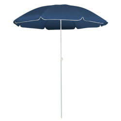 vidaXL Garden Parasol with Steel Pole Sunshade Outdoor Umbrella Canopy Blue