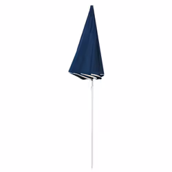 vidaXL Garden Parasol with Steel Pole Sunshade Outdoor Umbrella Canopy Blue