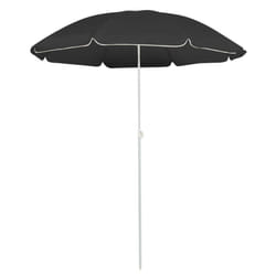 vidaXL Garden Parasol with Steel Pole Sunshade Outdoor Umbrella Anthracite