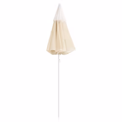 vidaXL Garden Parasol with Steel Pole Sunshade Outdoor Umbrella Canopy Sand