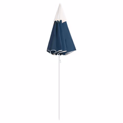 vidaXL Garden Parasol with Steel Pole Sunshade Outdoor Umbrella Canopy Blue - Additional view 3