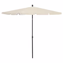 vidaXL Garden Parasol Sunshade Outdoor Umbrella Patio Canopy with Pole Sand