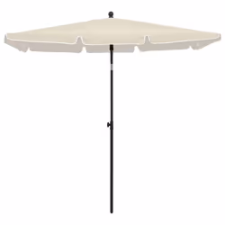 vidaXL Garden Parasol Sunshade Outdoor Umbrella Patio Canopy with Pole Sand