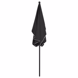 vidaXL Garden Parasol with Pole Sunshade Outdoor Umbrella Canopy Anthracite - Additional view 4